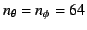 $n_\theta=n_\phi=64$