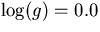 $\log(g)=0.0$