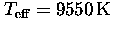 $\hbox{$\,T_{\rm eff}$}=9550\,{\rm K}$