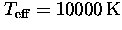 $\hbox{$\,T_{\rm eff}$}=10000\k$